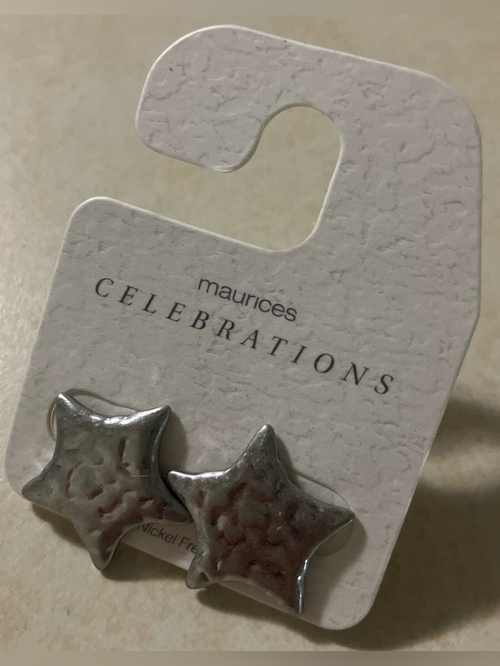 NWT Maurices silver star earrings